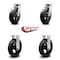 Service Caster 8 Inch Kingpinless Rubber on Steel Wheel Swivel Caster Swivel 2 Rigid SCC, 2PK SCC-KP30S820-RSR-2-R-2 - alternate 5
